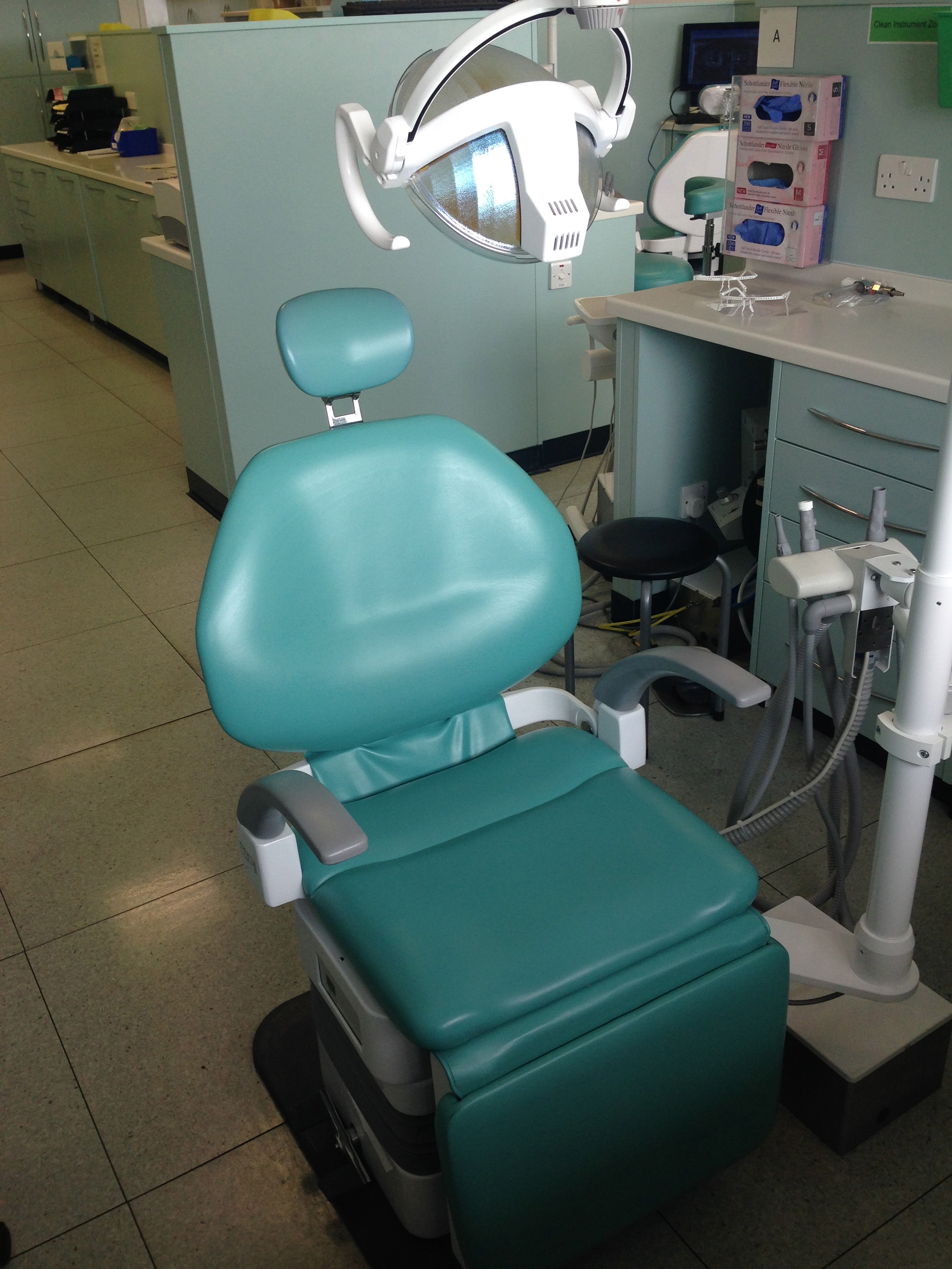 3 - Dental chair in open bay